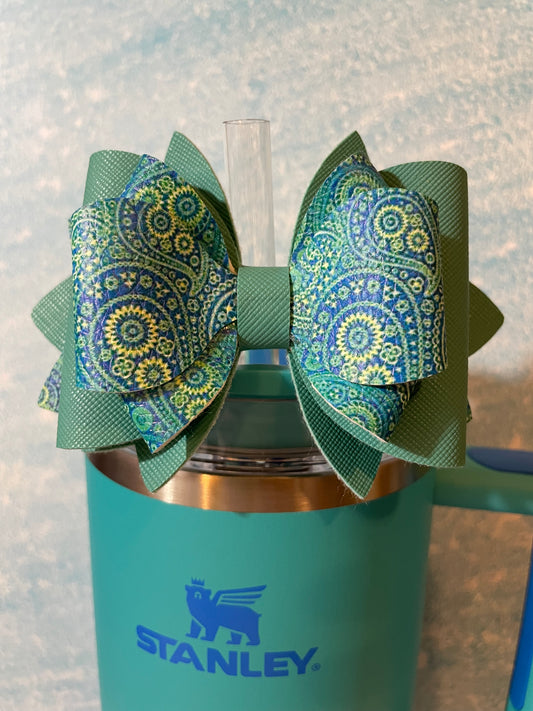 Paisley Aqua bow