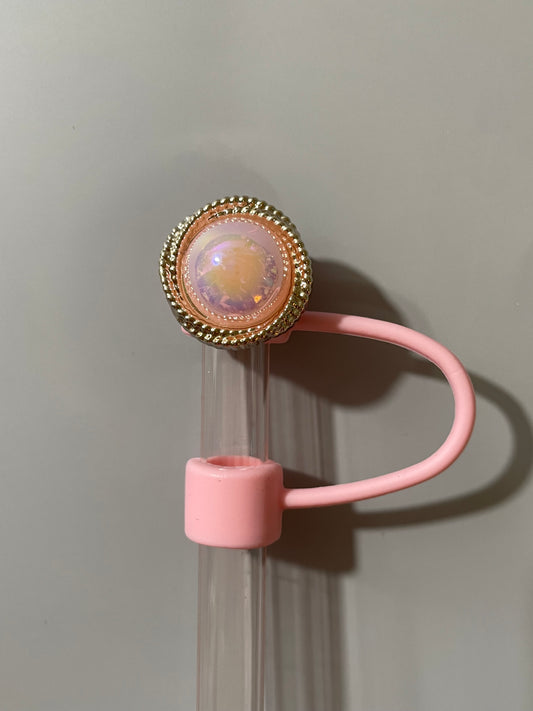 Glazed Donut Pearl straw cover