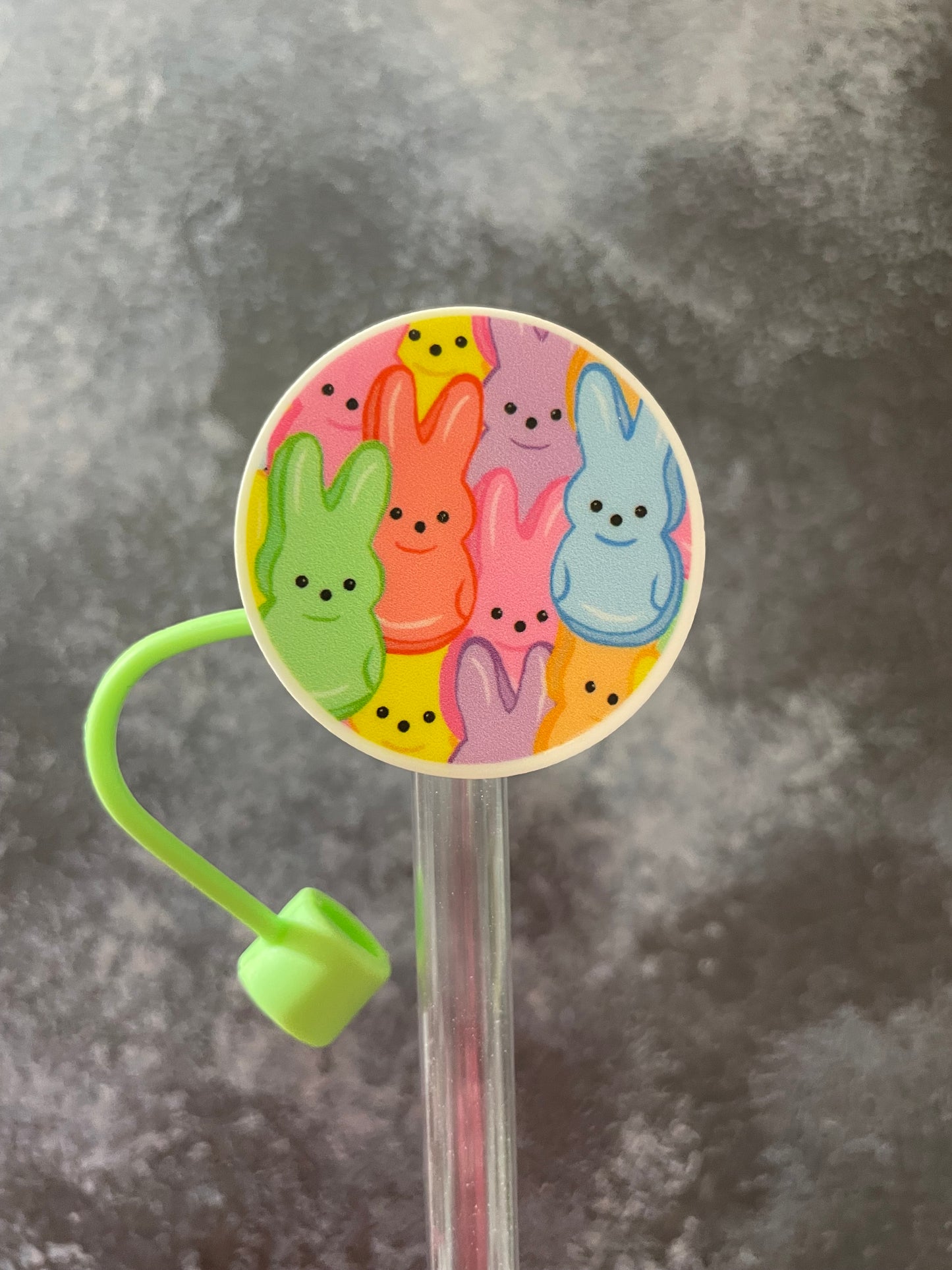 Peeps straw topper